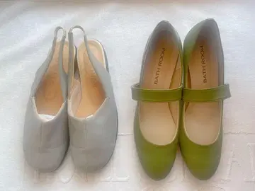 [ 2켤레 세트 ] (24.5~25cm) 크롤 발리에 블랙 스트랩 펌프스
