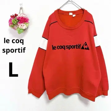 a5357 르꼬끄 스포르티브 맨투맨 트레이닝복 레드 캐주얼 L
