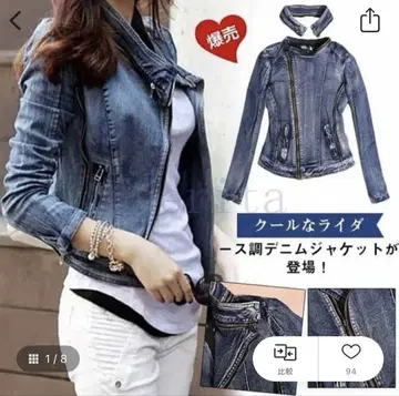 데님 자켓 한국 패션