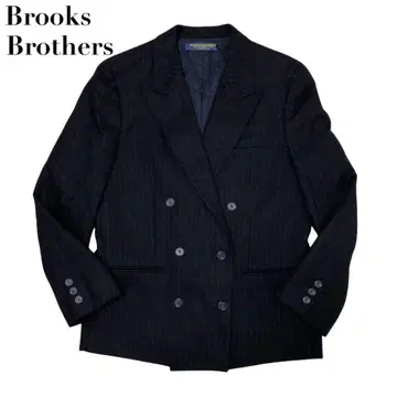 컨디션 최상 브룩스브라더스 더블 자켓 스트라이프 네이비 11AR