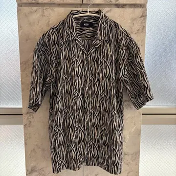 AZUL by MOUSSY 제브라 패턴 반팔 셔츠 F