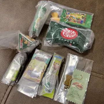 키트캣 캐릭터 파키 팩앤초 그린 미니어처 가챠 캡슐 토이