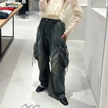 Kastane 카고 데님 팬츠