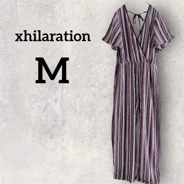 새상품급 xhilaration [ M ] 스트라이프 패턴 올인원