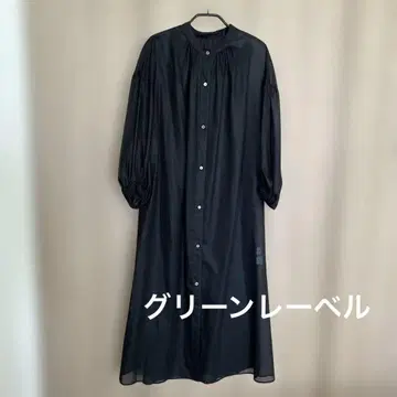 그린 라벨 블랙 셔츠 원피스 F