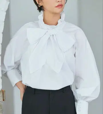 무료배송 여성용 보타이 블라우스
