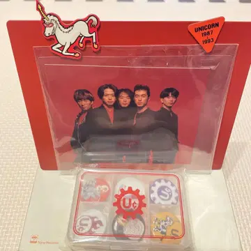 유니콘 메모리얼 포토 스탠드 사진 액자 캔뱃지 세트 오쿠다 타미오