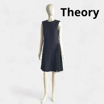 Theory Classic Crepe Pleated Day Dress