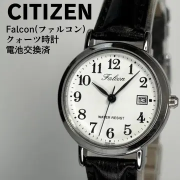 미사용품 CITIZEN 시티즌 팔콘 쿼츠 손목시계 배터리 교환 완료