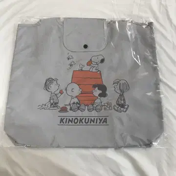 PEANUT 기노쿠니야 스누피 쇼핑백 에코백 그레이