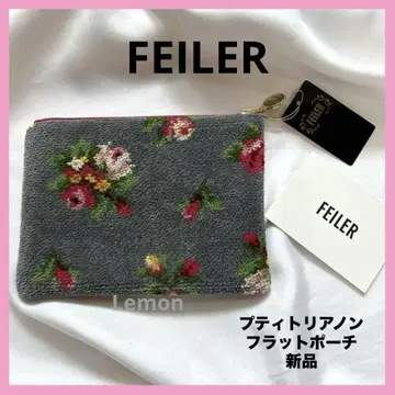FEILER 페이러 쁘띠 트리아농 플랫 파우치 새상품