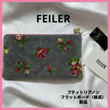 페일러 FEILER 쁘띠 트리아농 플랫 파우치 새상품 (가로)