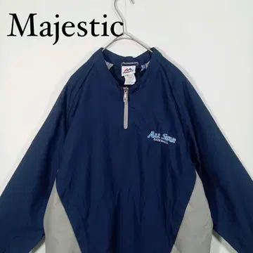 Majestic 하프 지퍼 나일론 풀오버 자켓 S 2way