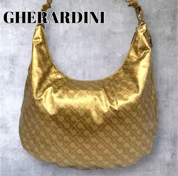 새상품급 게라르디니 GHERARDINI 소프티 초승달 핸드백 골드