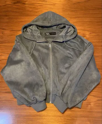ZARA 집업 자켓 M 더스티 블루