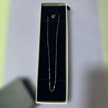 순 플라티나 볼륨 브라이트 베네치안 체인 목걸이 수리 보증 포함