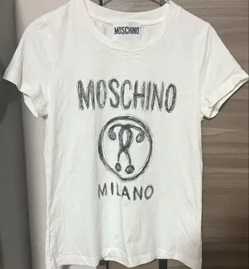 MOSCHINO COUTURE 화이트 T셔츠