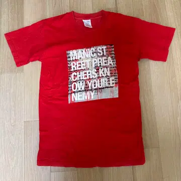 90s 매닉 스트리트 프리처스 앨범 커버 밴드 티셔츠