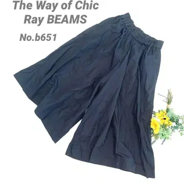 The Way of Chic Ray BEAMS 가우초 팬츠 와이드 팬츠