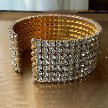 큐빅 뱅글F 팔찌 사교 밸리댄스 골드 실버