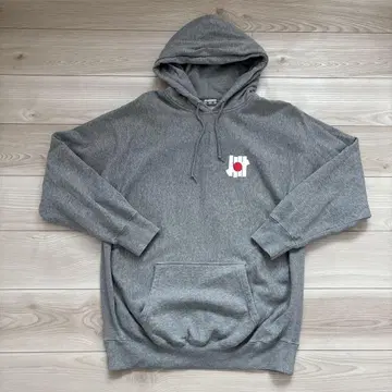 UNDEFEATED 그레이 일본 국기 디자인 후드티 XL