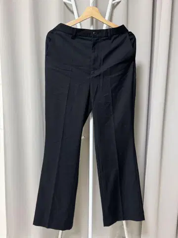 Casper John 블랙 플레어 슬랙스 XL