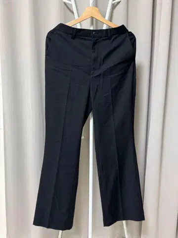 Casper John 블랙 플레어 슬랙스 XL