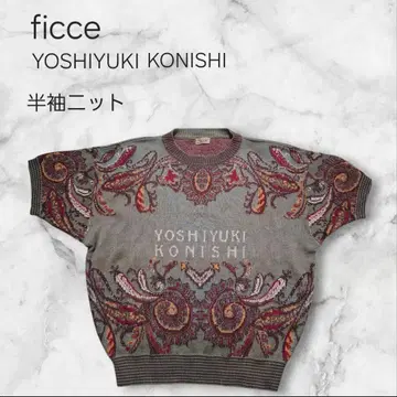 ficce 반팔 니트 스웨터 요시유키 코니시