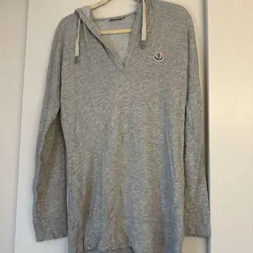 MONCLER 그레이 후드 부착 후드티 M