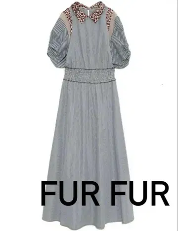 [ 미사용 새상품 ] FURFUR 믹스 마테리얼 원피스