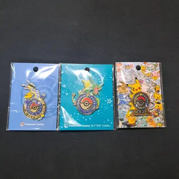 포켓몬 센터 로고 핀즈 3종 세트
