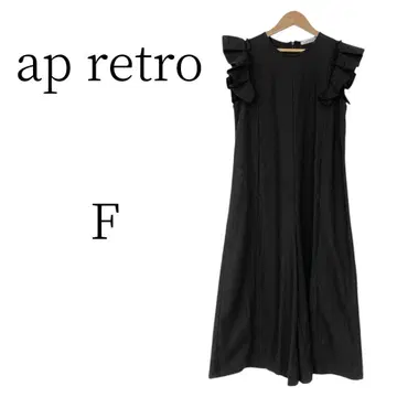 ap retro 블랙 롱 티셔츠 원피스 FREE SIZE