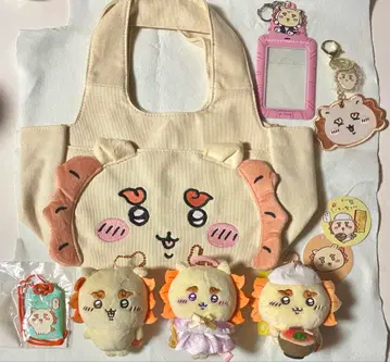 치이카와 시사 백 마스코트 카드 케이스 부적 키링 세트