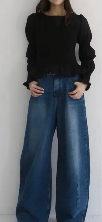 miies miim 블랙 상의 F