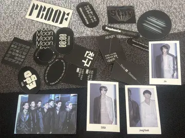 BTS exhibition proof 전시회 럭키 드로우 스티커 세트