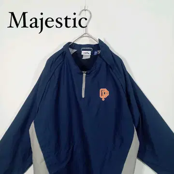 Majestic 하프 지퍼 나일론 풀오버 자켓 2way XL