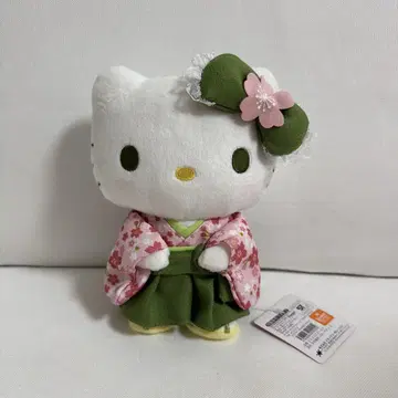 산리오 키티 말차 기모노 봉제 인형 S