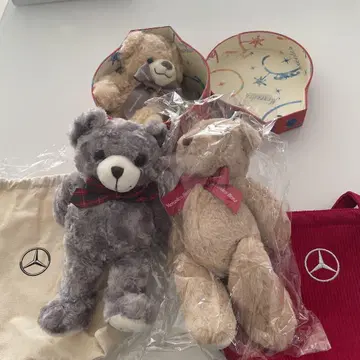 Mercedes 봉제 인형 세트 3개 세트