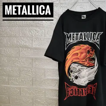 메탈리카 METALLICA 패스헤드 새상품급 T셔츠 블랙 L 길단