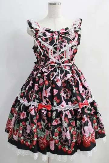 오메카시 Berry JSK 블랙 Angelic Pretty