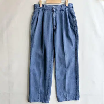 일본제 90s 랭글러 트라우저 팬츠 투 턱 와이드 31 치노 팬츠