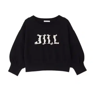 [ JILL by JILL STUART ] 로고 자카드 비쥬 니트