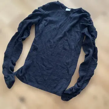 CITYSHOP 셔링 상의 블랙