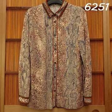 RU-6251 레오나르 이국적인 패턴 셔츠 42