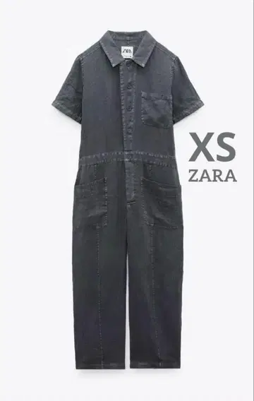 ZARA 린넨 점프수트 택 포함 미사용 새상품 올인원 XS