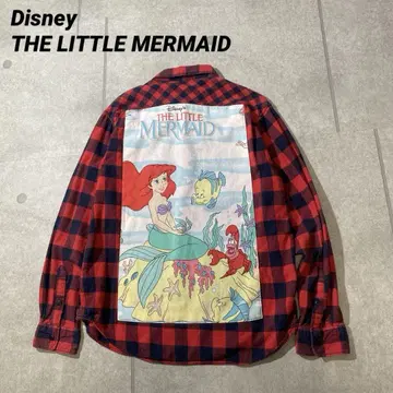 Disney LITTLE MERMAID 빈티지 리메이크 플란넬 셔츠
