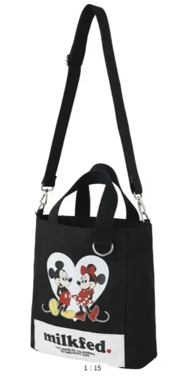 MILKFED. MICKEY AND MINNIE 2WAY BAG