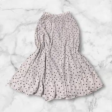 M464 auie F 도트 무늬 플레어 스커트
