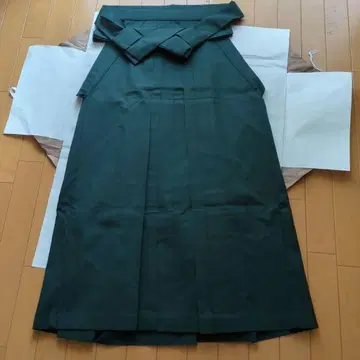 여성용 울 하카마 그린 끈 아래 약 95cm 졸업식