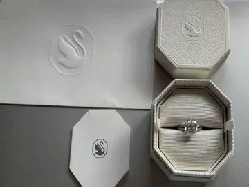 새상품 스와로브스키 Swarovski 대형 Stilla 반지 52호